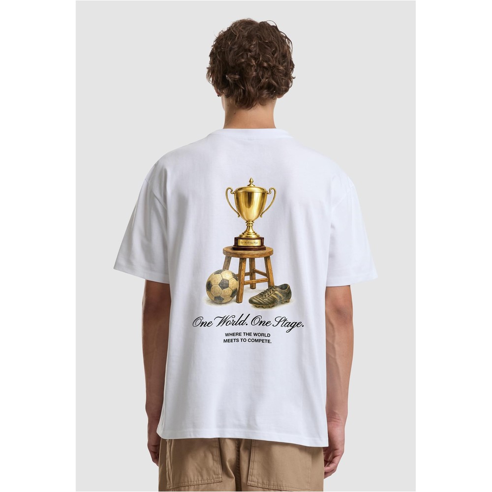 Mister Tee - One World One Stage Oversize Herren TShirt - Weiß